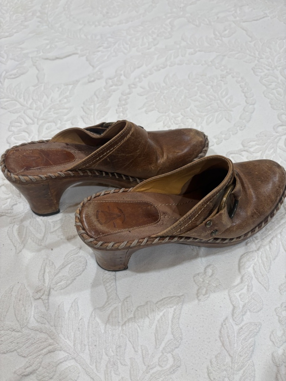Frye slipon clogs